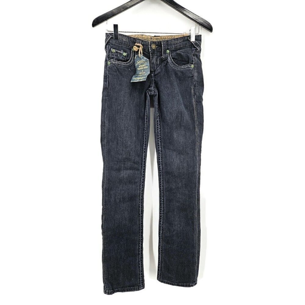 New Stitch's Authentic Tailored Denim Jeans Womens 25 Maya Straight Leg Taos